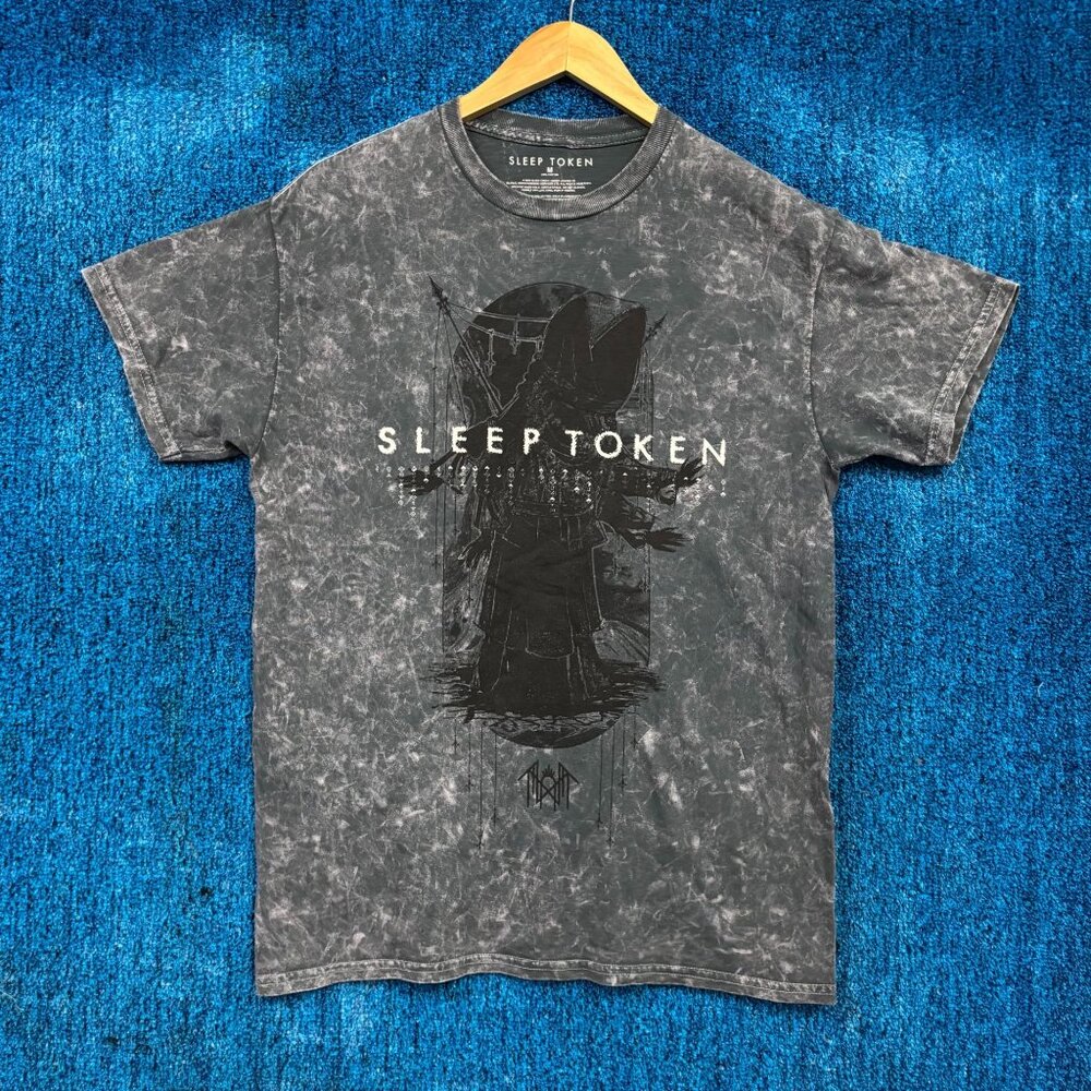 Sleep Token Aqua Regia Mineral Wash Rock T-Shirt Size Medium
